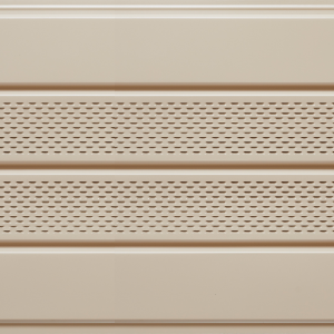 16 in. x 12 ft. Aluminum Center Vent Soffit Sandy Beige 177