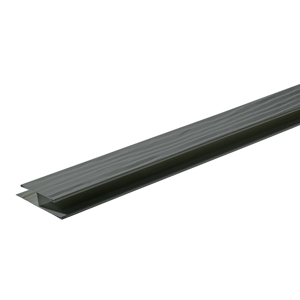 1 1/2 in. x 10 ft. Woodgrain Soffit Channel Smoky Ash * Non-Returnable *
