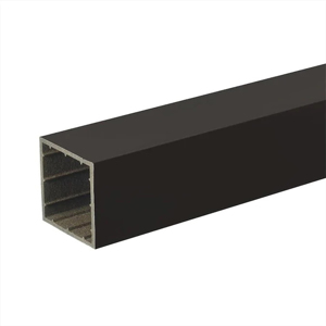 8 ft. x 4 in. x 4 in. Radiance Rail Express Composite Post Sleeve Gloss Black