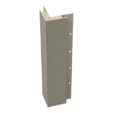 Diamond Kote® 5/4 in. x 4 in. x 16 ft. Rabbeted Brushed Smooth Outside Corner w/Nail Fin Terra Bronze - 1 per pack