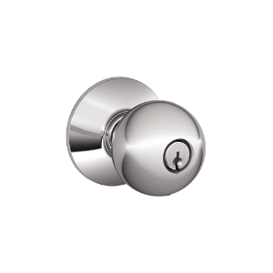 F80 Storeroom Lock Orbit Knob 625 Bright Chrome - Box Pack