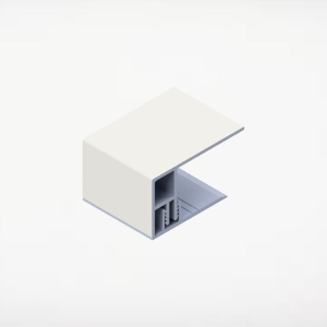 2pc 2 in. Alum/Alum Board & Batten J-Trim 12 ft. Crystal White 4/pk ChamClad