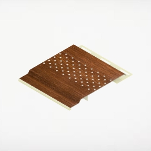 4 in. Vented Soffit 20 ft. Harvest Walnut