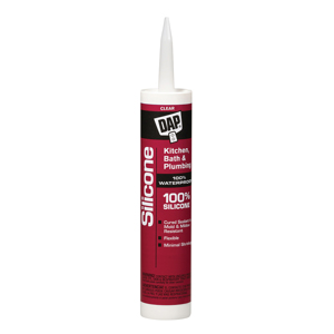 DAP 100% Silicone Rubber Window, Door & Siding Sealant 9.8 fl. oz. - Clear