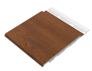 ChamClad Classic Wall Panel 1/2 in. x 6 in. x 30 ft. Cinnamon Walnut