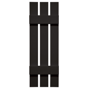 12 in. x 63 in. Board-N-Batten Shutter Black #002
