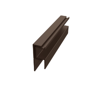 EasyTrim EZ-71 7/16 in. x 10 ft. 2-piece Vertical Term J Panel Trim Terra Bronze