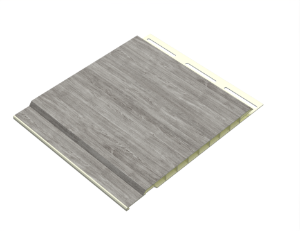 ChamClad Solid Soffit 3/8 in. x 6 in. x 9 ft. Barnboard Grey