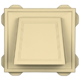 4" Hooded Vent #019 Alabaster