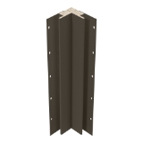 Diamond Kote® 5/4 in. x 3 in. x 16 ft. Rabbeted Brushed Smooth Inside Corner w/Nail Fin Coffee