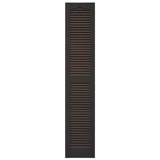 12 in. x 64 in. Open Louver Shutter Musket Brown #010