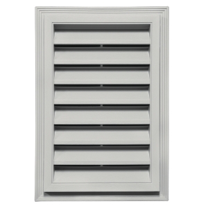 12 in. x 18 in. Rectangle Louver Gable Vent #030 Paintable