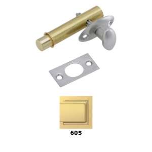 Ives S48 Mortise Door Bolt Solid 605 Bright Brass - Model: SPS48B3
