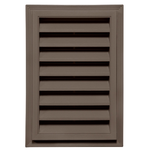 12 in. x 18 in. Rectangle Louver Gable Vent #100 Pella Brown