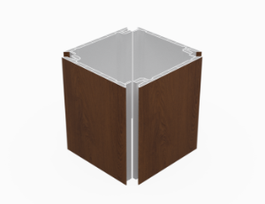 ChamClad Quick Click Column & Beam Wrap 10 in. x 20 ft. Cinnamon Walnut