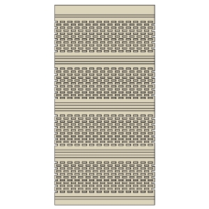 16 in. x 12 ft. Aluminum Full Vent Soffit Desert Tan 327