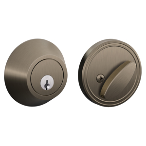 JD60 Single Cylinder Deadbolt 620 Antique Pewter