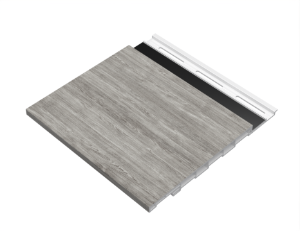 ChamClad Shadowline Wall Panel 1/2 in. x 6 in. x 16 ft. Barnboard Grey