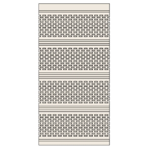 16 in. x 12 ft. Aluminum Full Vent Soffit Champagne 827