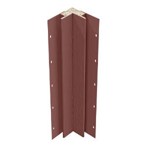 Diamond Kote® 5/4 in. x 3 in. x 10 ft. Rabbeted Woodgrain Inside Corner w/Nail Fin Bordeaux