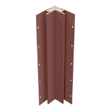 Diamond Kote® 5/4 in. x 3 in. x 10 ft. Rabbeted Woodgrain Inside Corner w/Nail Fin Bordeaux