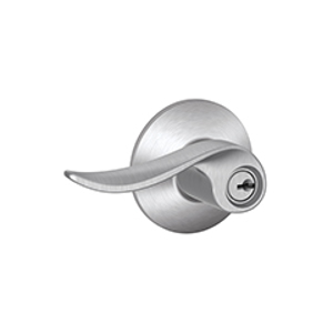 F51A Entry Sacramento Lever 626 Satin Chrome - Box Pack