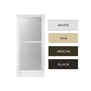 108 Series Full View Self-Storing Storm Door 32 in. x 80 in. Black
