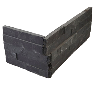 Charcoal Shadowstone Corner 6 in.