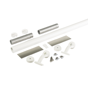 TimberTech Aluminum ADA Pipe Rail Extension Kit 1.5 in. x 94 in. White 1/carton