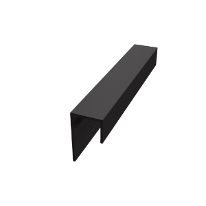 EasyTrim EZ-68 7/16 in. x 10 ft. General J Panel Trim Anodized Black