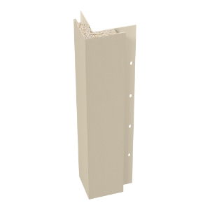 Diamond Kote® 5/4 in. x 4 in. x 16 ft. Rabbeted Brushed Smooth Outside Corner w/Nail Fin Oyster Shell - 1 per pack