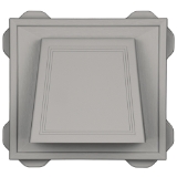 4-inch Hooded Vent CT Graystone 171