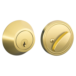 JD60V Single Cylinder Deadbolt 505 Bright Brass
