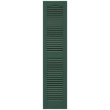 12 in. x 55 in. Open Louver Shutter Forest Green #028