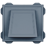 4" Hooded Vent #930 CT Wedgewood Blue