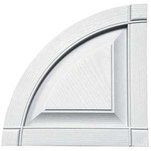 14-3/4 in. Quarter Round Raised Panel Arch Top White