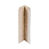 Diamond Kote® 5/4 in. x 4 in. x 10 ft. Rabbeted Woodgrain Outside Corner w/Nail Fin White - 1 per pack