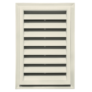 12 in. x 18 in. Rectangle Louver Gable Vent #082 Linen