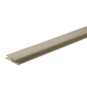 Diamond Kote® 1 1/2 in. x 10 ft. Woodgrain Soffit Channel Oyster Shell