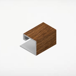 1pc Multi Trim for Board & Batten 1 in. 12 ft. Harvest Walnut 4/pk ChamClad