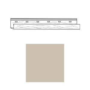 TruCedar 3/4 in. Steel J-Channel Bennington Beige 401