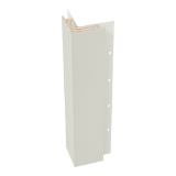 Diamond Kote® 5/4 in. x 4 in. x 16 ft. Rabbeted Brushed Smooth Outside Corner w/Nail Fin Light Gray - 1 per pack
