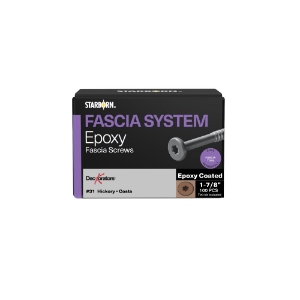 10x1-7/8 EC Fascia Screws-Tan - Gray #31 (Costa, Laguna) 100 Pk