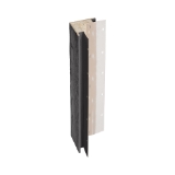 Diamond Kote® 5/4 in. x 4 in. x 16 ft. Rabbeted Woodgrain Outside Corner w/Nail Fin Graphite - 1 per pack