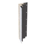 Diamond Kote® 5/4 in. x 3 in. x 16 ft. Rabbeted Brushed Smooth Inside Corner w/Nail Fin Graphite