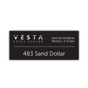 QE Vesta Color ID Label 3x1.25 Sand Dollar (483)