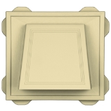 4" Hooded Vent #065 Cream