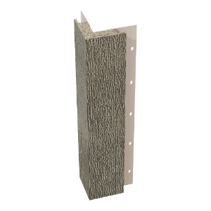 Diamond Kote® 5/4 in. x 4 in. x 16 ft. Rabbeted Woodgrain Outside Corner w/Nail Fin  Denali