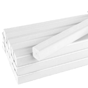 37 in. Classic Composite Square Baluster Pack Matte White 18/pk