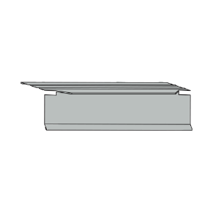 2 in. x 10 ft. Aluminum T-Style Drip Edge Pewter 805